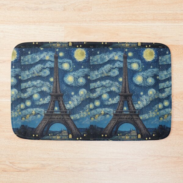 Item preview, Starry Night in Paris Van gogh Style Eiffel Tower Painting for Van gogh Lovers designed and sold by Vangoholic.