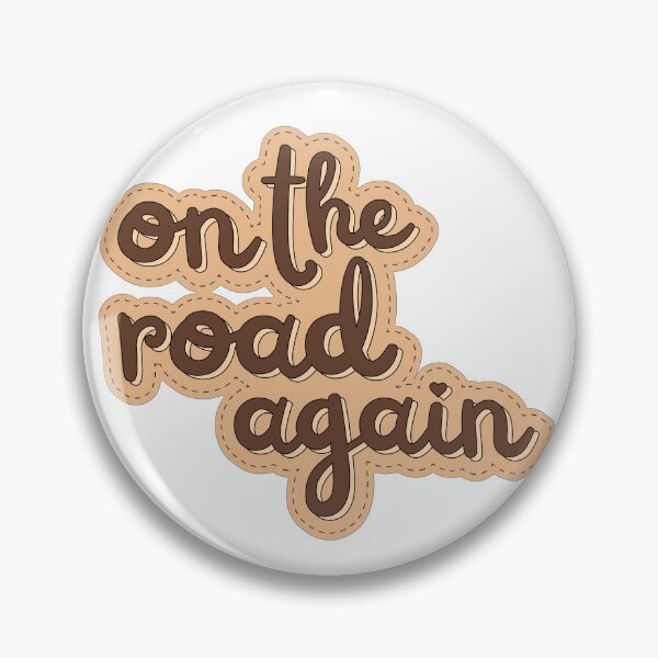 Item preview, Cute Kawaii Aesthetics Travel Quote | On the Road Again designed and sold by ISayHeaven.