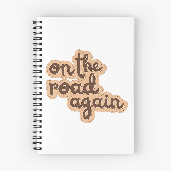 Item preview, Cute Kawaii Aesthetics Travel Quote | On the Road Again designed and sold by ISayHeaven.