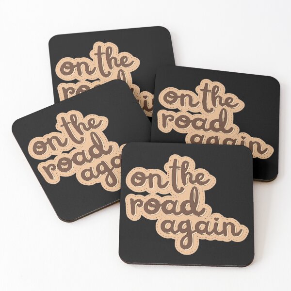 Item preview, Cute Kawaii Aesthetics Travel Quote | On the Road Again designed and sold by ISayHeaven.