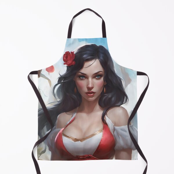 Item preview, Beautiful Dark-Haired Fairy Tale Princess in Red and White designed and sold by Eliteijr.