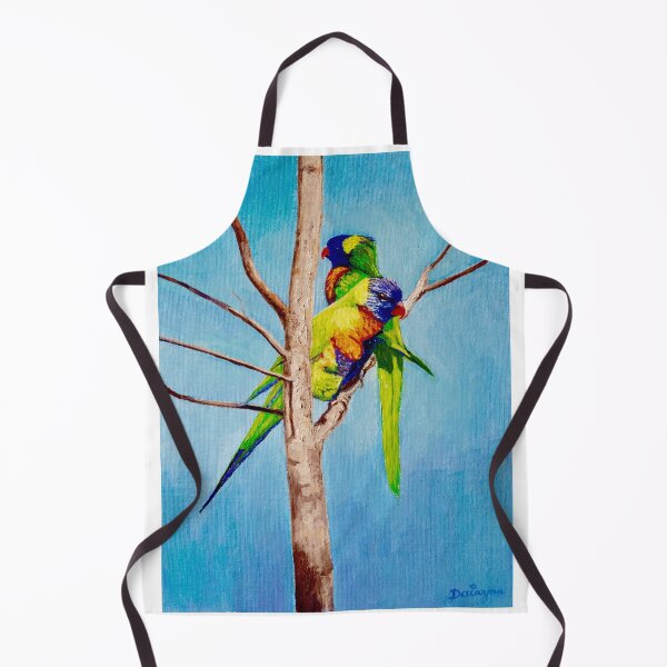 Item preview, Rainbow Lorikeet Love Birds designed and sold by Dai Wynn Fine Art.