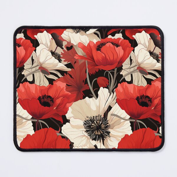 Item preview, Poppies Mosaic designed and sold by TheFrenchVegan.