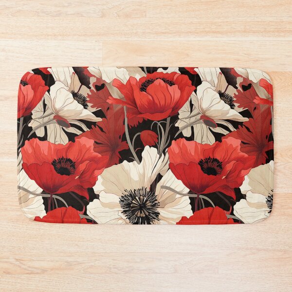 Item preview, Poppies Mosaic designed and sold by TheFrenchVegan.