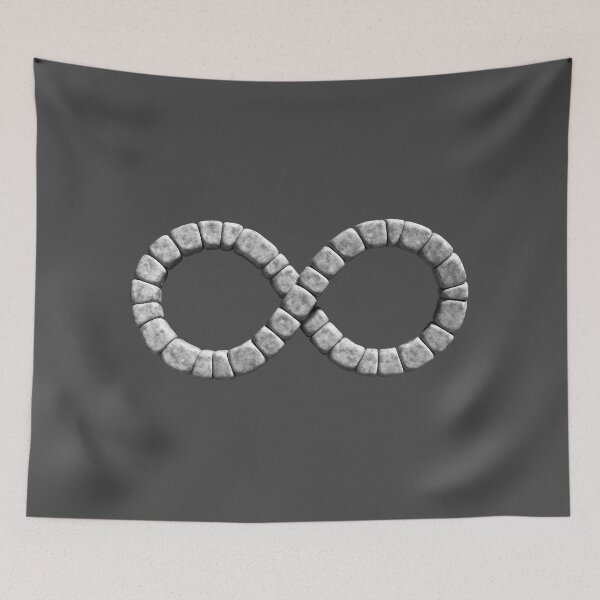 Item preview, Infinity infinity symbol made of small stones designed and sold by lathspell.