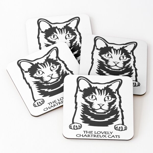 Item preview, THE LOVELY CHARTREUX CATS designed and sold by Rejiboustarts.