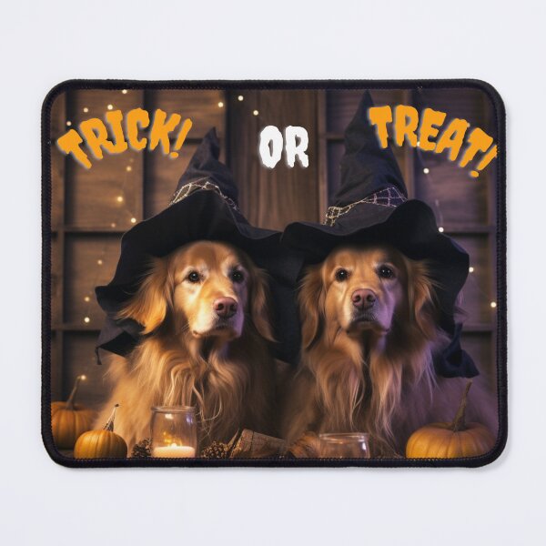 Item preview, Golden Retriever Trick or Treat  designed and sold by KhunWeena.