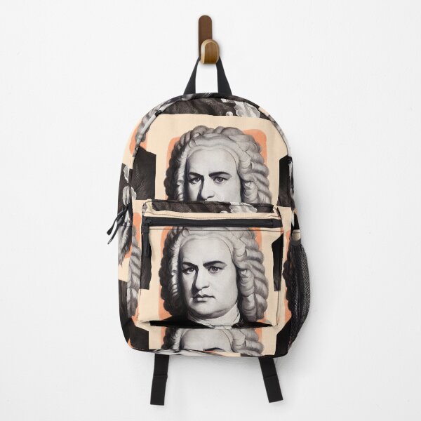 Item preview, German Composer Johann Sebastian Bach - orange - illustration designed and sold by Litstoy.