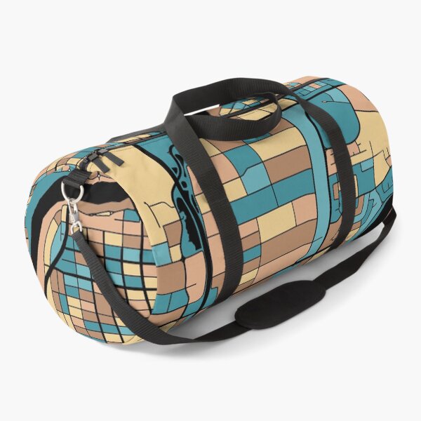 Item preview, Saskatoon Map Pattern in Mid Century Pastel designed and sold by PatternMaps.