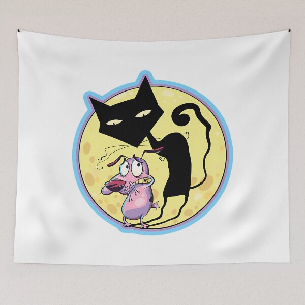 Item preview, Courage The Cowardly Dog's Katz Shadow designed and sold by BoutiqueJungl.