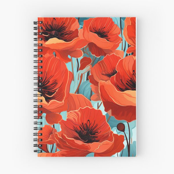 Item preview, Vibrant Poppies Medley designed and sold by TheFrenchVegan.