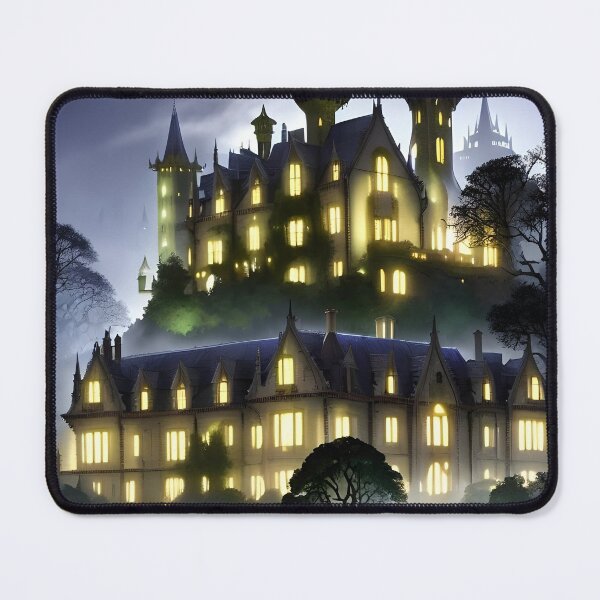 Item preview, Gothic Mansion at Dusk designed and sold by ThreadsByCampion.