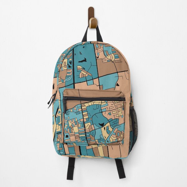 Item preview, Vaughan Map Pattern in Mid Century Pastel designed and sold by PatternMaps.