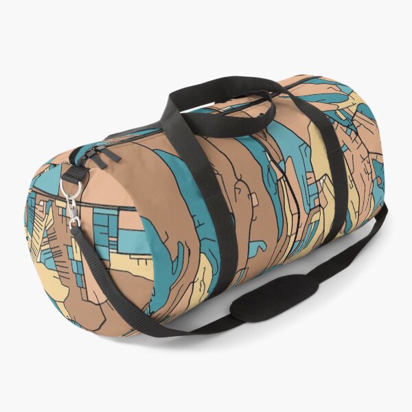 Item preview, Zagreb Map Pattern in Mid Century Pastel designed and sold by PatternMaps.