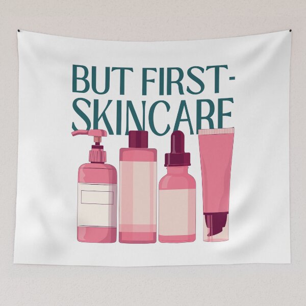 Item preview, Cleanser Toner Serum Lotion Skincare Steps Beauty Secrets designed and sold by ObsidianDaz.