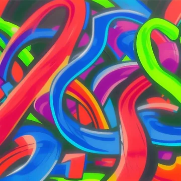 Artwork thumbnail, Abstract Colorful Ribbon Pattern by calibrit