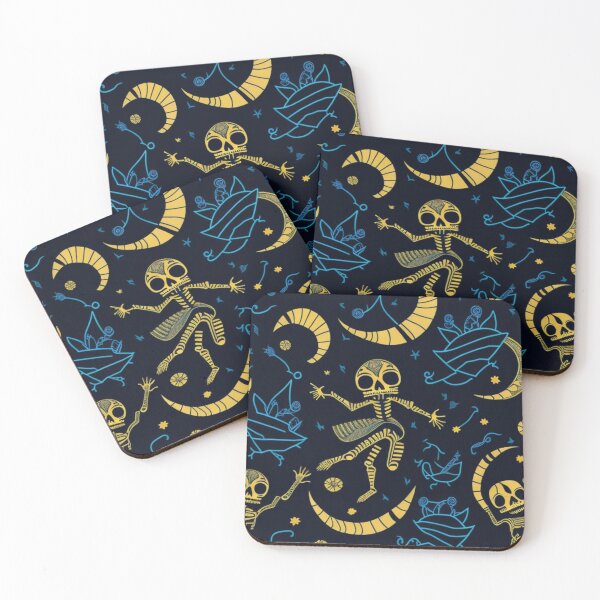 Item preview, Skeletons in Lunar Rhythms: Halloween Flag designed and sold by FemmeFlair.