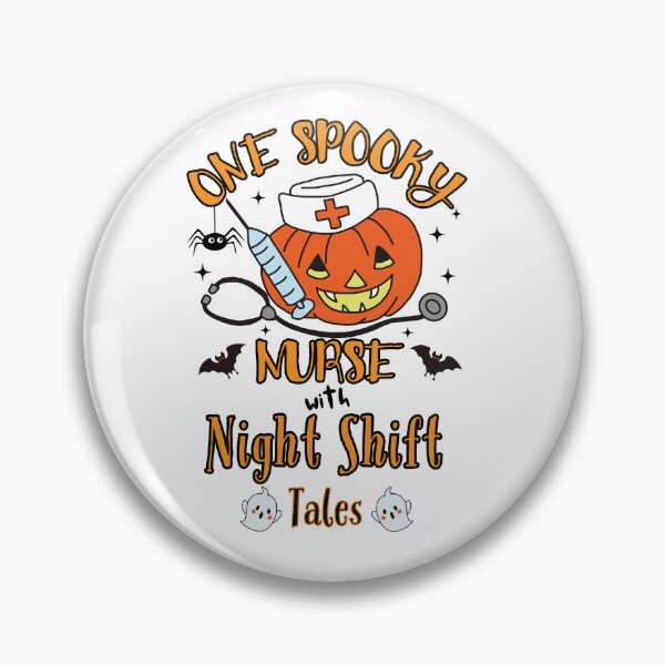 Item preview, Funny Halloween Nurse with Night Shift Tales designed and sold by MELOYADINA.