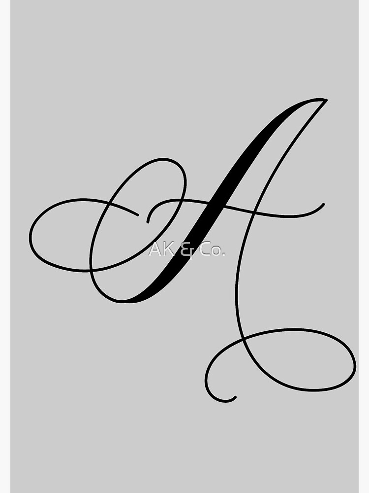 caligraphie lettre a