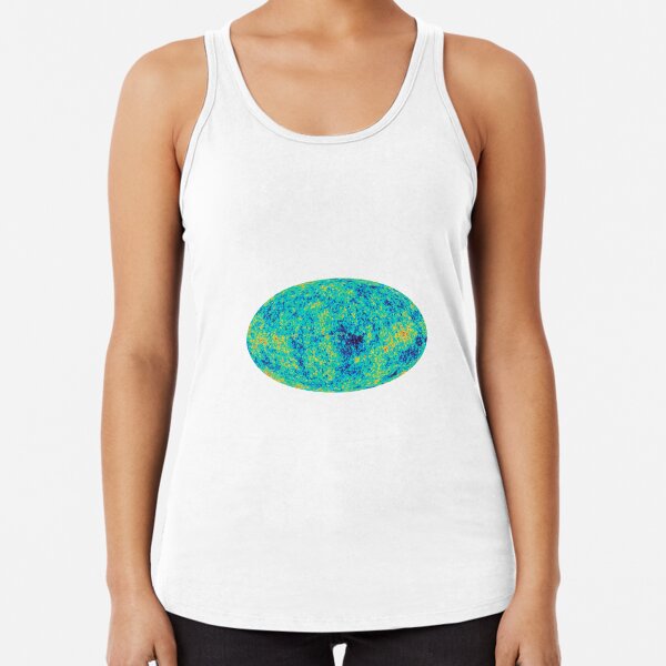 Cosmic microwave background. First detailed "baby picture" of the universe Racerback Tank Top