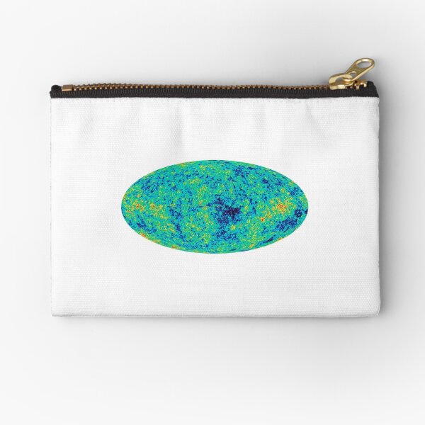 Cosmic microwave background. First detailed "baby picture" of the universe Zipper Pouch