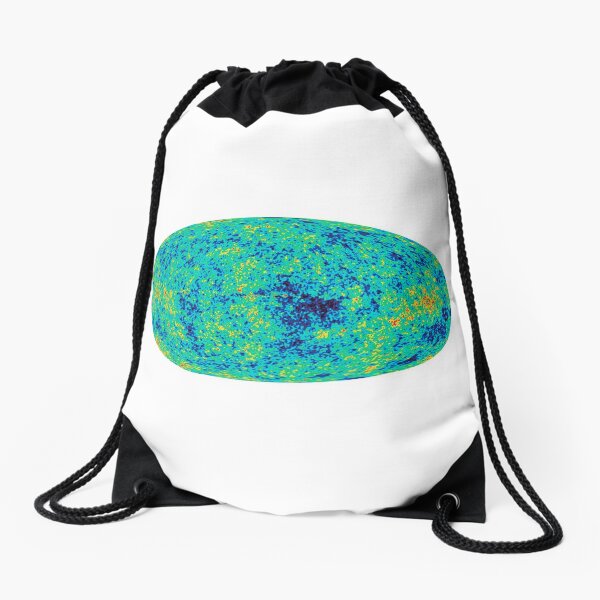 Cosmic microwave background. First detailed "baby picture" of the universe Drawstring Bag