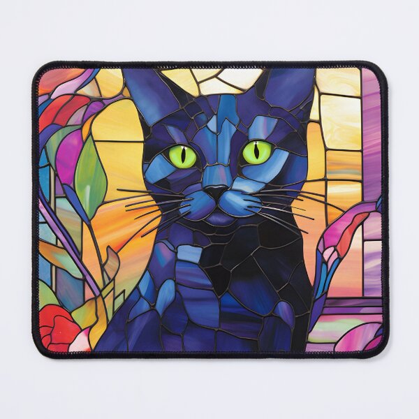 Item preview, Stained Glass Cat designed and sold by Kary Pearson.