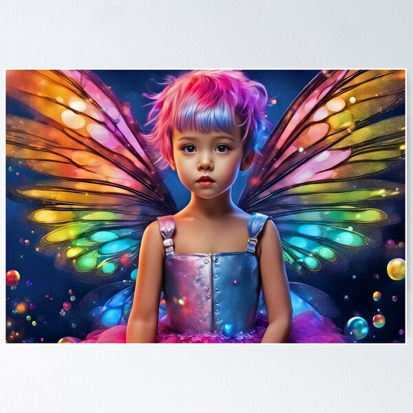 Item preview, Zephyr-Punky Pop Art  Bubble Fairy designed and sold by FaerieFusion.