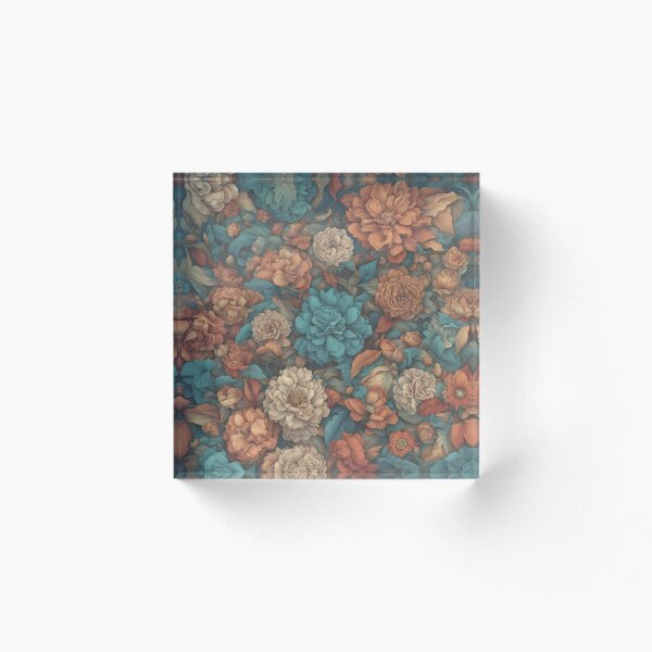 Aperçu de l'œuvre Conception de fleurs vintage créée et vendue par RandomJunction.
