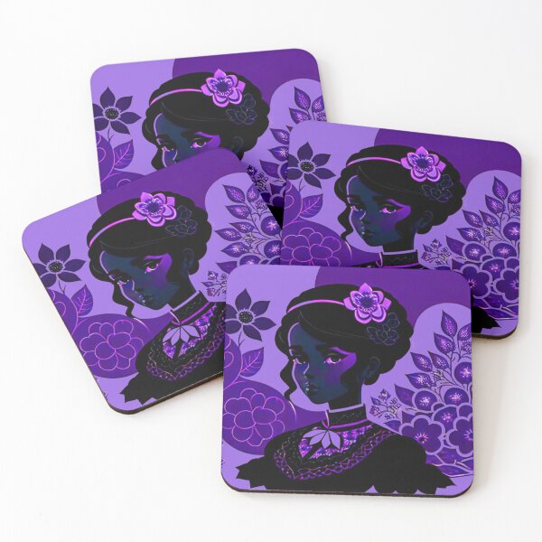 Item preview, Beauty Among the Purple Flowers designed and sold by AnimeBlaque.