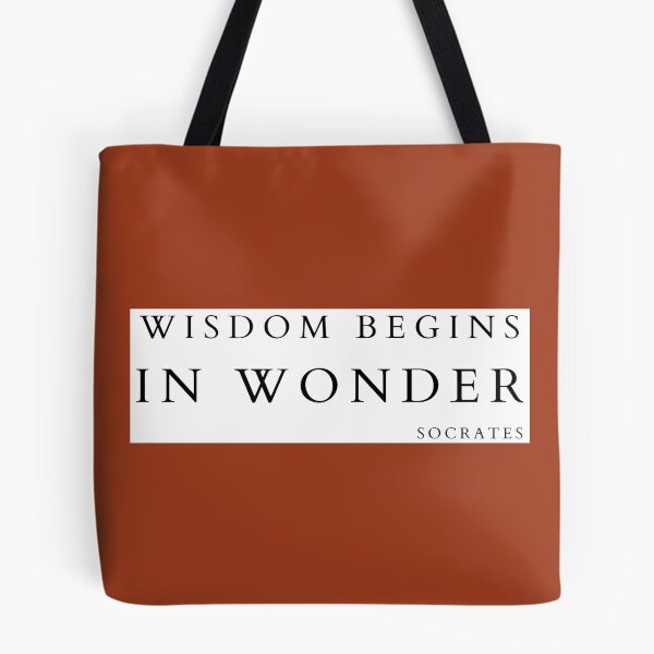 Item preview, Wisdom begins in wonder designed and sold by Arcano22.