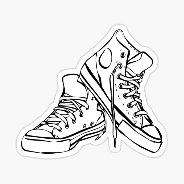 white converse art