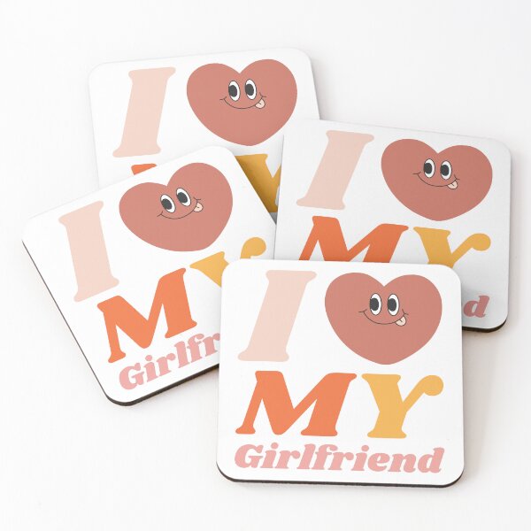 Item preview,  I Love My girlfriend groovy y2k 90s cute kawaii heart couple outfits designed and sold by TNwandesignart.