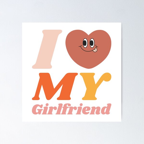 Item preview,  I Love My girlfriend groovy y2k 90s cute kawaii heart couple outfits designed and sold by TNwandesignart.