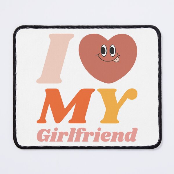 Item preview, I Love My girlfriend groovy y2k 90s cute kawaii heart couple outfits designed and sold by TNwandesignart.