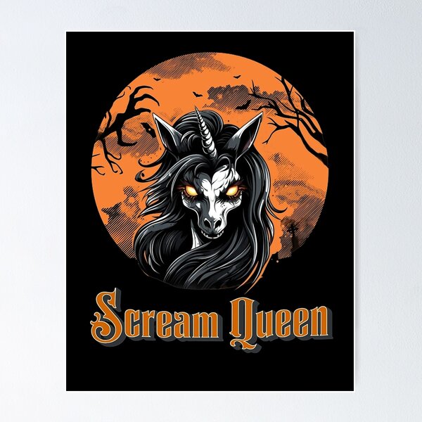 Item preview, Unicorn Halloween, Creepy Queen designed and sold by Ujourney.