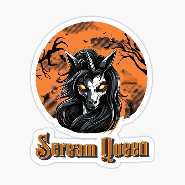 Artikelvorschau, Einhorn-Halloween, gruselige Königin entworfen und verkauft von Ujourney.