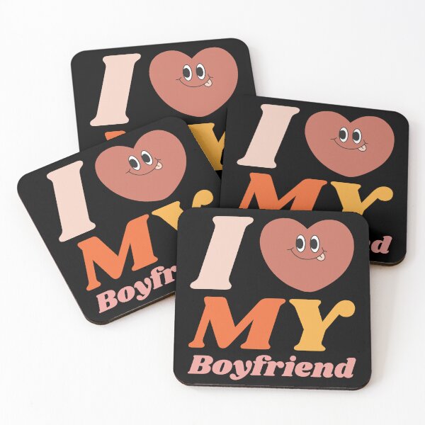 Item preview,  I Love My Boyfriend groovy y2k 90s cute kawaii heart couple outfits designed and sold by TNwandesignart.