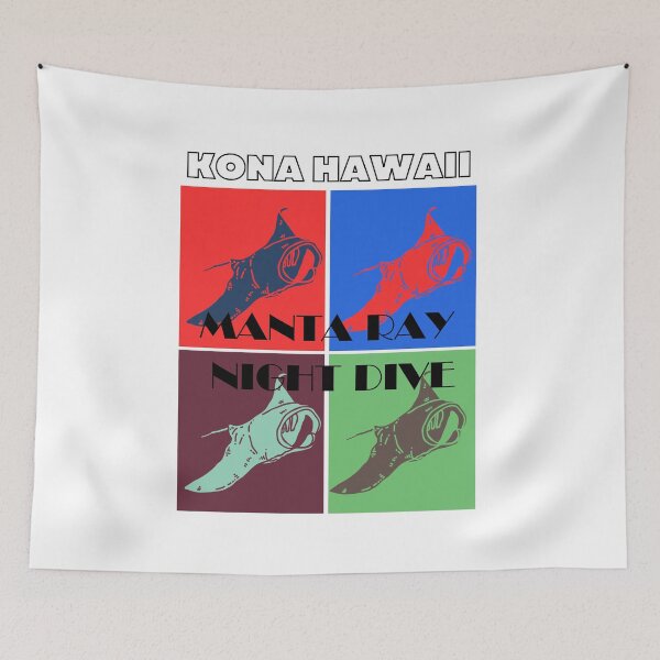 Item preview, Kona Manta Ray Night Dive - Vintage designed and sold by dwangarts.
