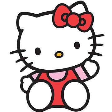 Cute Hello Kitty Sticker Set Sticker for Sale by PsychedVision
