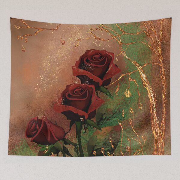 Item preview, Red Roses in copper designed and sold by AdRonDesign.