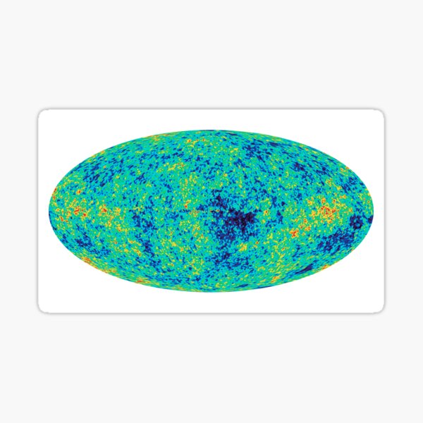 Cosmic microwave background. First detailed "baby picture" of the universe. #Cosmic, #microwave, #background, #First, #detailed, #baby, #picture, #universe Sticker