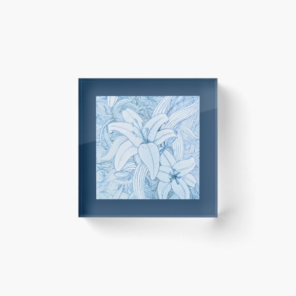 Item preview, Floral blues designed and sold by ithysquirrel.