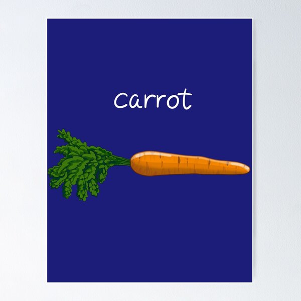 Item preview, Carrot Labeled Carrot designed and sold by LucentLynx.
