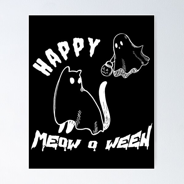 Item preview, Happy meow o ween designed and sold by fleurdesignart.