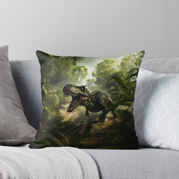 Item preview, Spinosaurus in the forest - A photorealistic junglepunk artwork designed and sold by Jackflash2023.