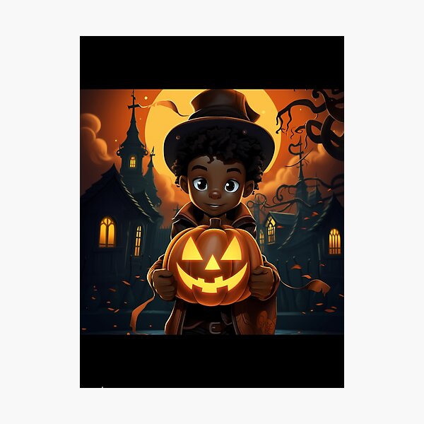 Artikelvorschau, Schwarzer Junge Halloween-Hexe entworfen und verkauft von RTFaulkner.