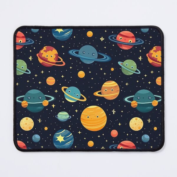 Item preview, cute solar system seamless designed and sold by NatthyDesign.