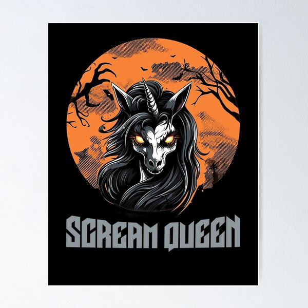 Item preview,  Unicorn Halloween, Creepy Queen designed and sold by Ujourney.