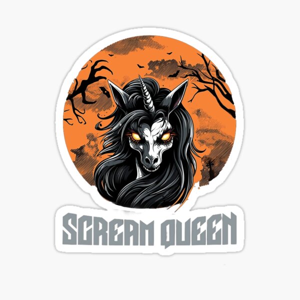 Artikelvorschau, Einhorn-Halloween, gruselige Königin entworfen und verkauft von Ujourney.